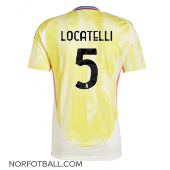 Billige Fotballdrakt Juventus Manuel Locatelli #5 Replika Bortedrakt 2024-25 Kortermet